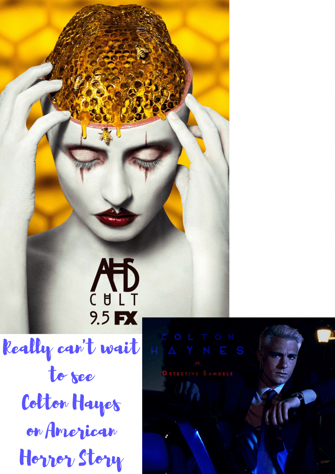 Really can't wait to see Colton Hayes on American Horror Story