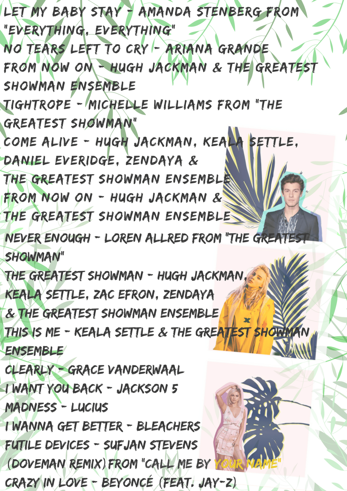 Always do your bestAsk lots of questionsSay please and thank youWork hard and play fairDon_t whineHelp each otherClean up after yourselfUse kind wordsWait for your turnTreat others kin