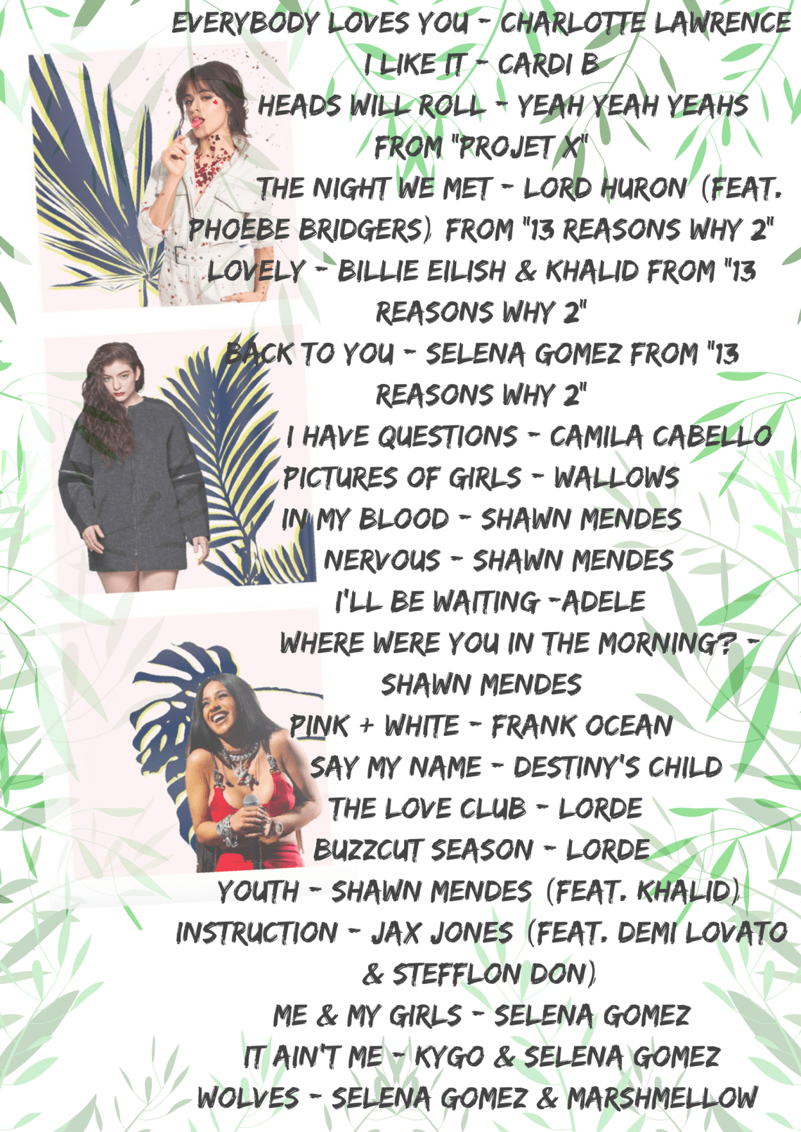 Always do your bestAsk lots of questionsSay please and thank youWork hard and play fairDon_t whineHelp each otherClean up after yourselfUse kind wordsWait for your turnTreat others kin